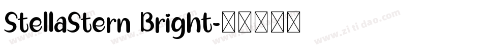 StellaStern Bright字体转换
